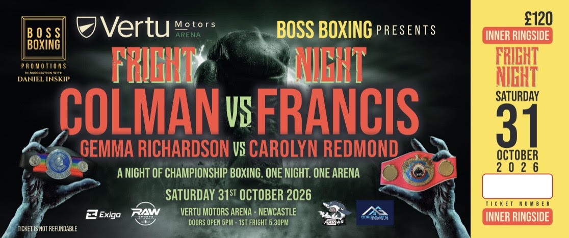 TYNESIDE vs MERSEYSIDE Inner Ringside Ticket